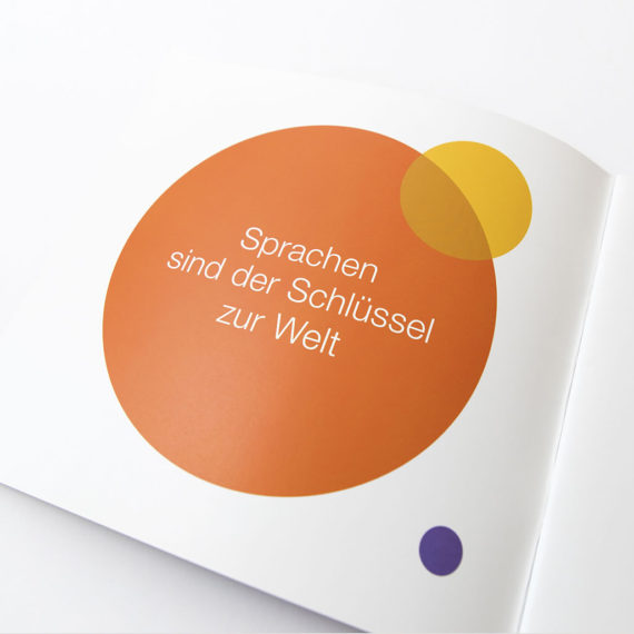 Petra Zimmerer, Büro für Gestaltung, Print, Broschüre, Bayerischer Volkshochschulverband, Broschüre, Sprachen Infografik