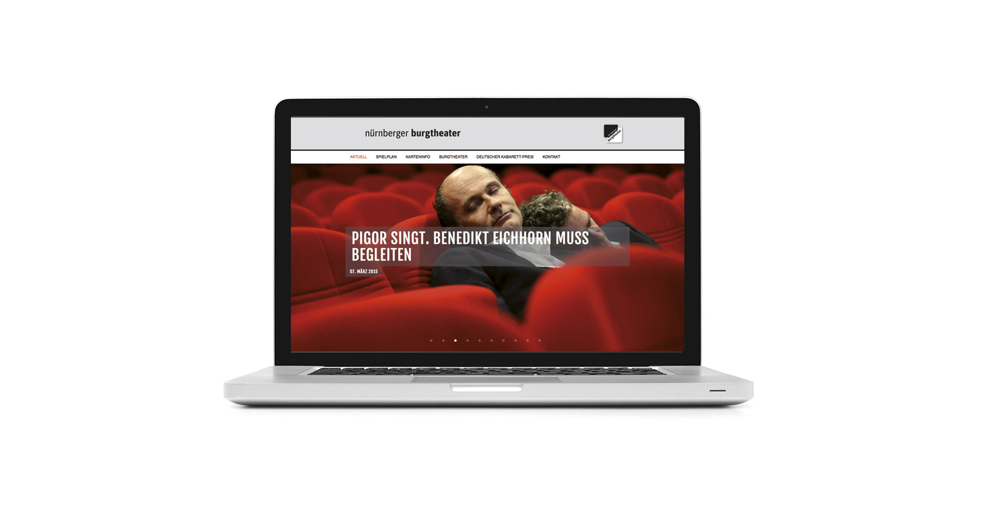 Petra Zimmerer, Büro für Gestaltung, Nürnberger Burgtheater Webseite