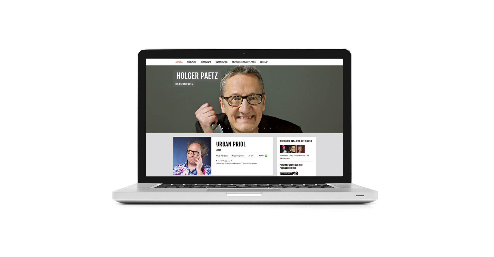Petra Zimmerer, Büro für Gestaltung, Nürnberger Burgtheater Webseite