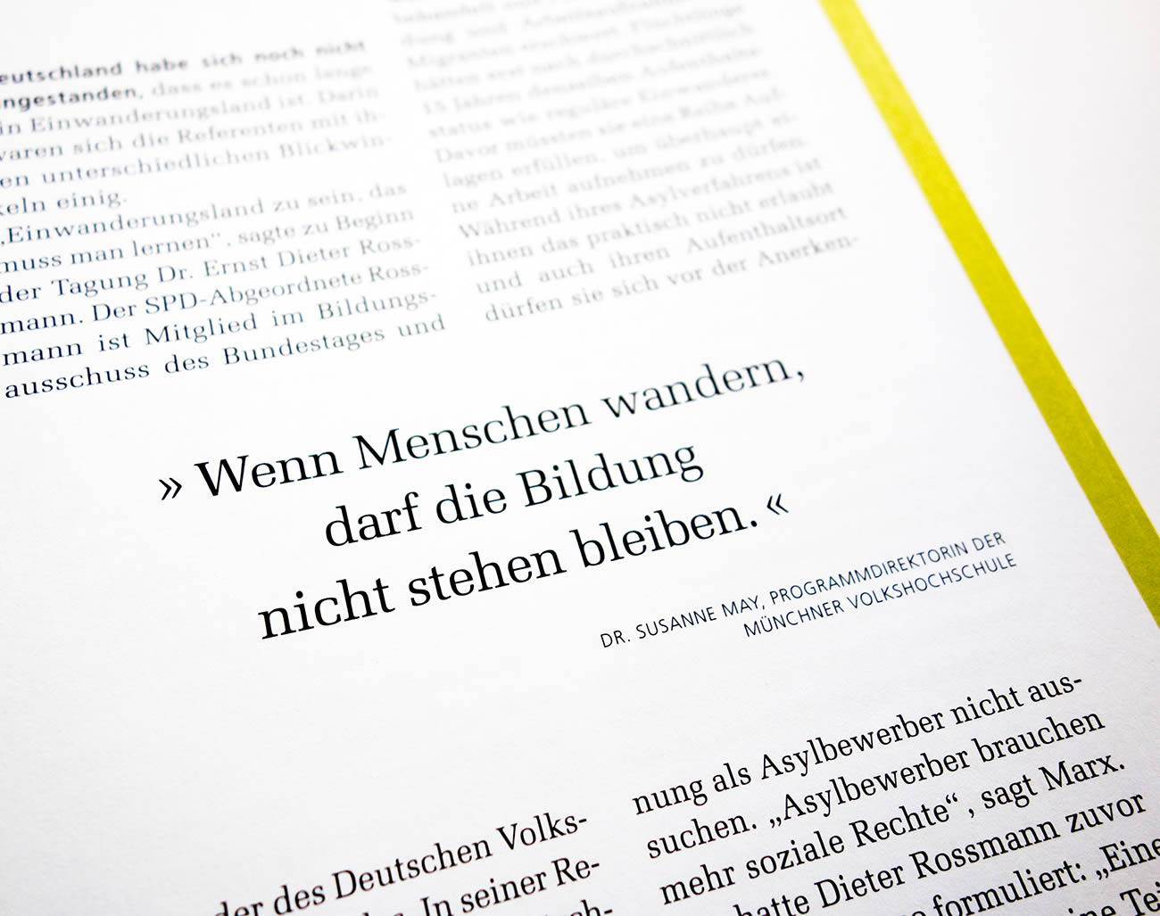 Petra Zimmerer, Büro für Gestaltung, Editorial, Kursif Magazin, Bayerischer Volkshochschulverband