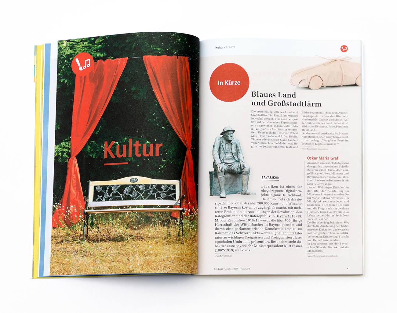 Petra Zimmerer, Büro für Gestaltung, Editorial, Kursif Magazin, Bayerischer Volkshochschulverband, Design by pz
