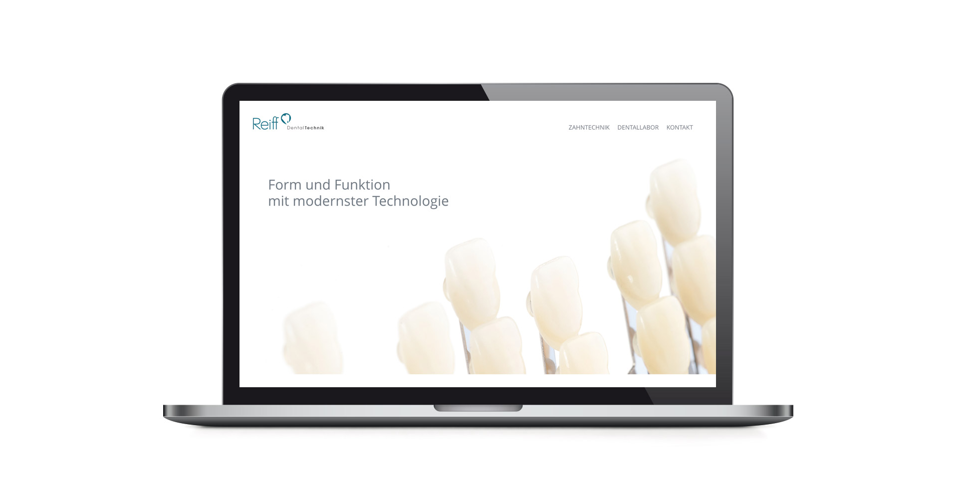 Petra Zimmerer, Büro für Gestaltung, Reiff Dentaltechnik, Webseite