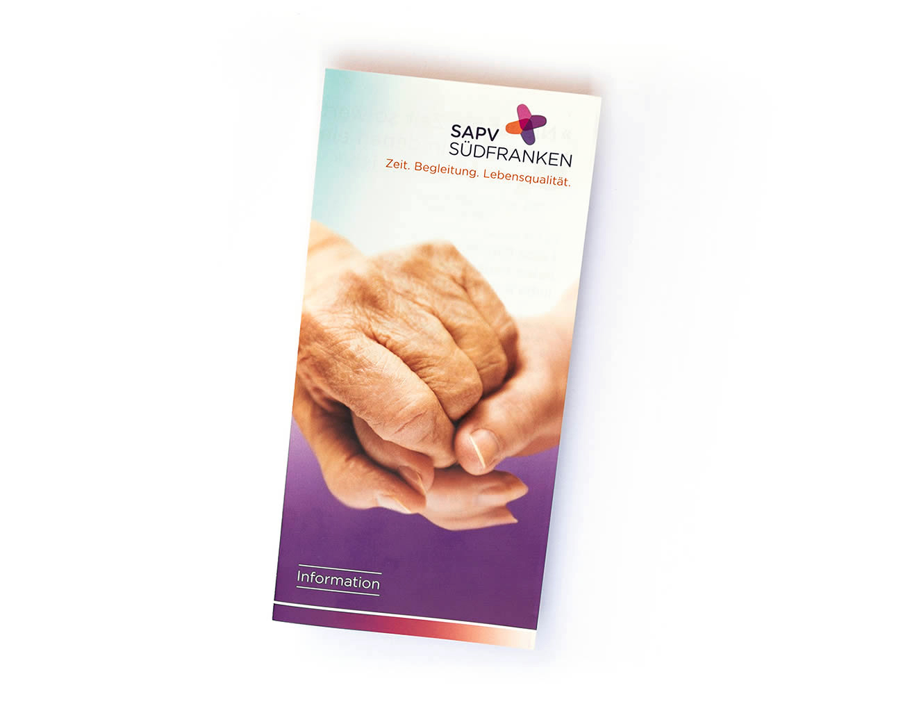 Petra Zimmerer, Büro für Gestaltung, Print, Folder, Sapv Südfranken, Design by pz